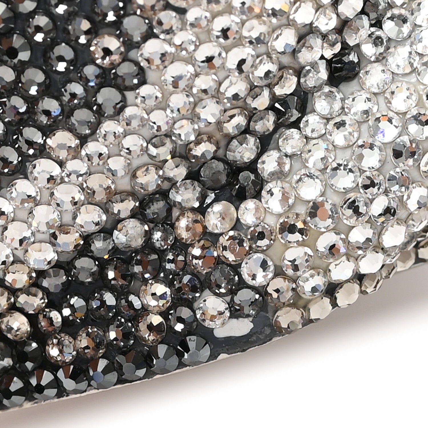 Judith Leiber Crystal Saddie Puppy Dog Minaudiere Clutch Jet Silver 11 of 11