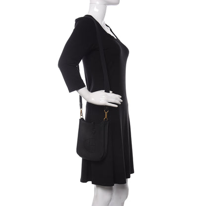 Hermes Taurillon Clemence Evelyne TPM Black 2 of 11