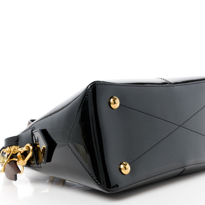 Louis Vuitton Patent Calfskin Miroir Tote Black 10 of 11