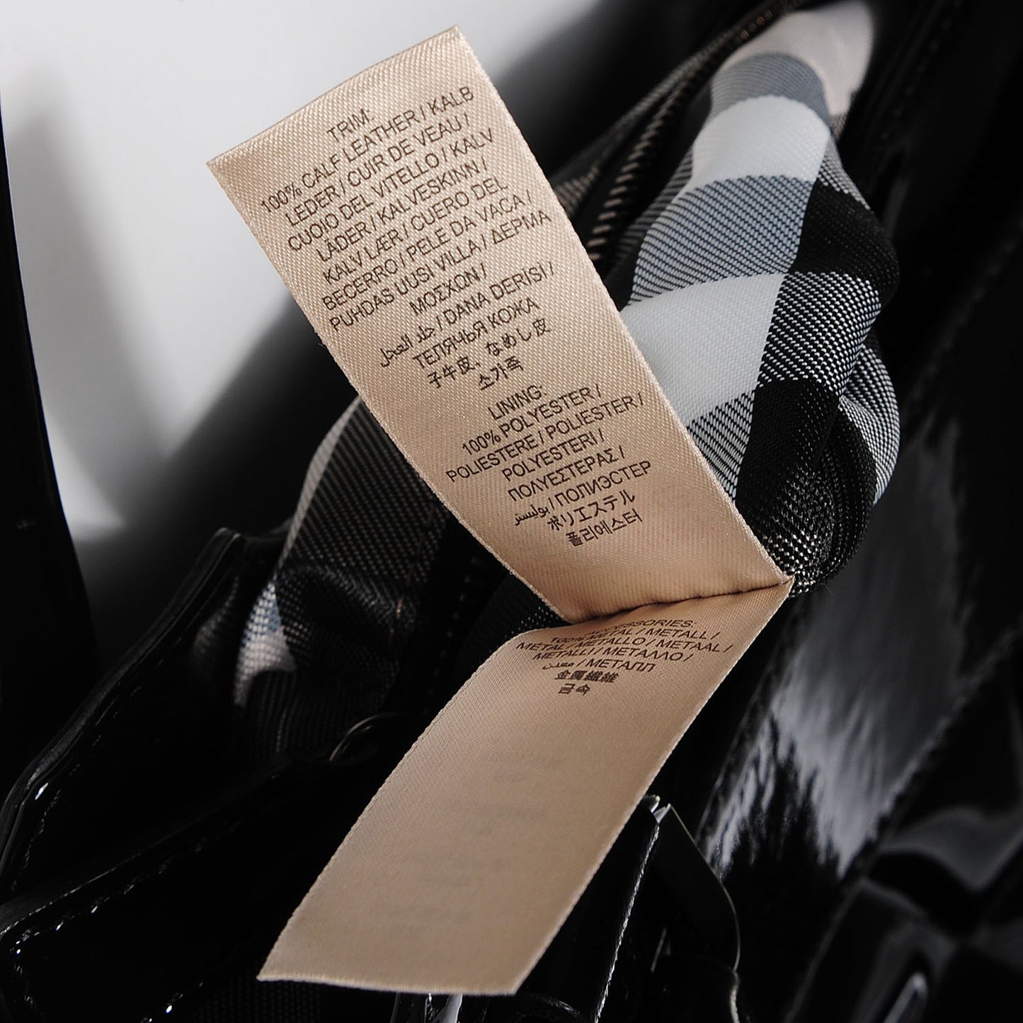 Patent Quilted Beaton Black