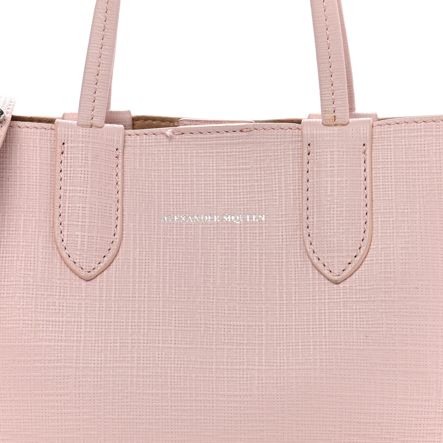Saffiano Mini Shopper Tote Pink