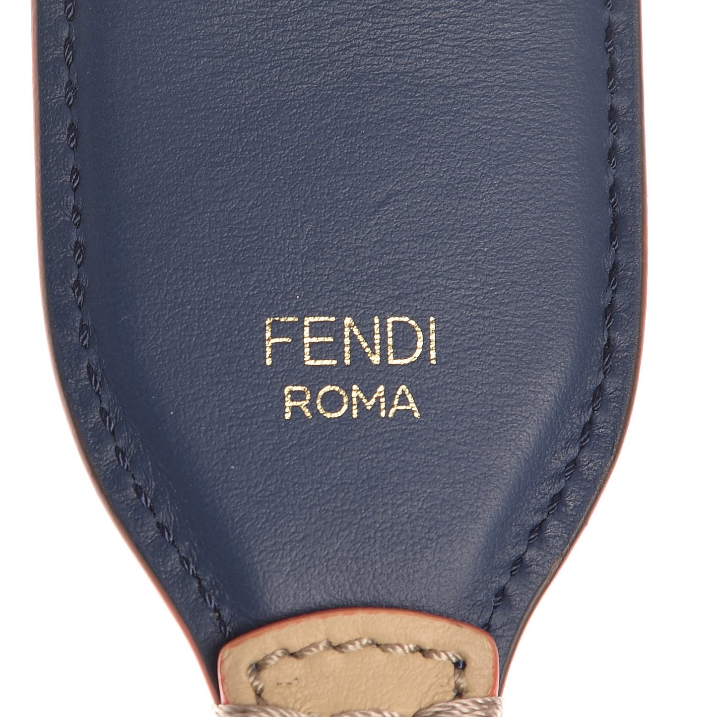 Vitello Century Plexiglass Bi-Color Studded Strap You Amido Blu Scuro