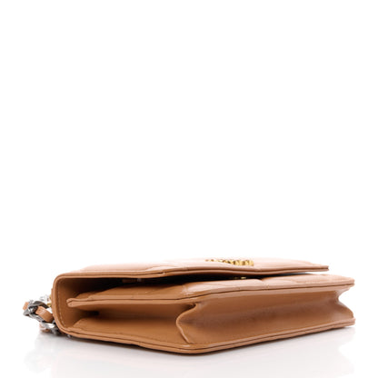 Chanel Lambskin Quilted Chanel 19 Wallet On Chain WOC Brown 4 of 12