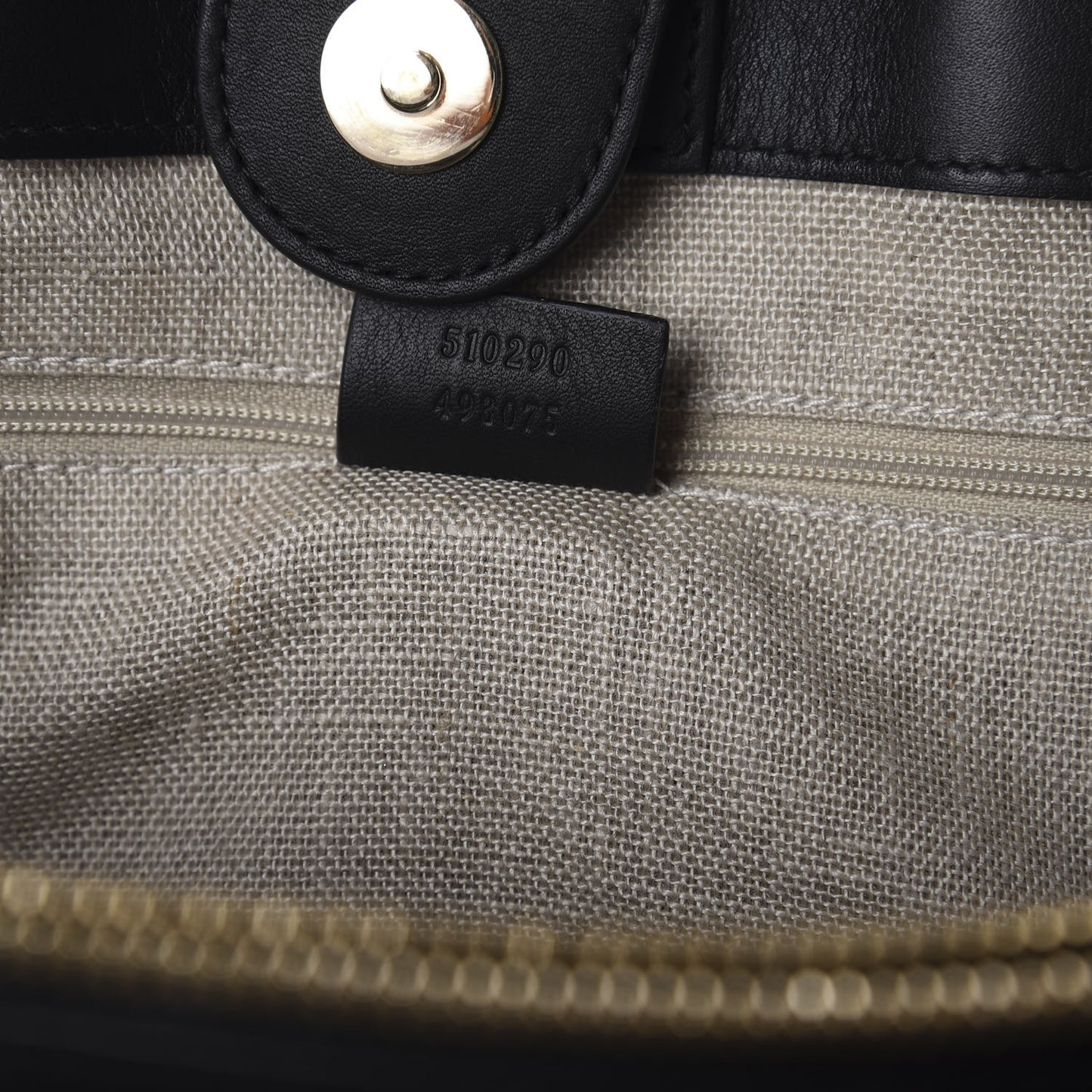 Soft Microguccissima Large Tote Black