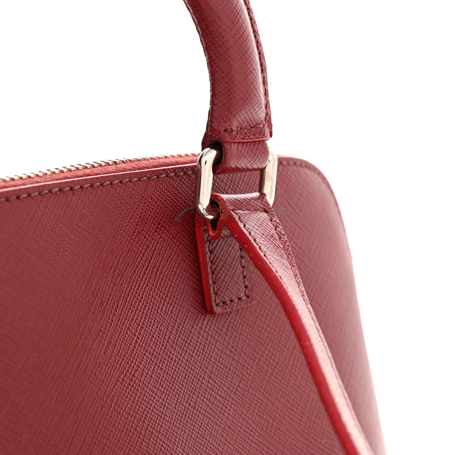 Prada Saffiano Lux Promenade Backpack Cherry 14 of 18