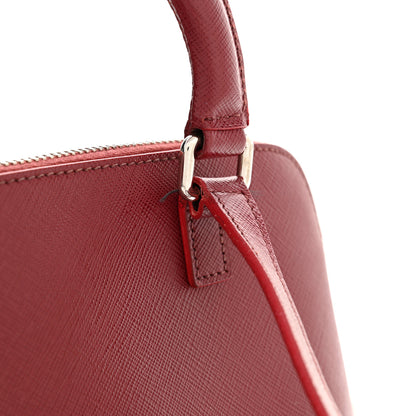 Prada Saffiano Lux Promenade Backpack Cherry 14 of 18