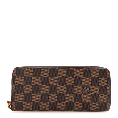 Louis Vuitton Damier Ebene Clemence Wallet Cherry 1 of 7