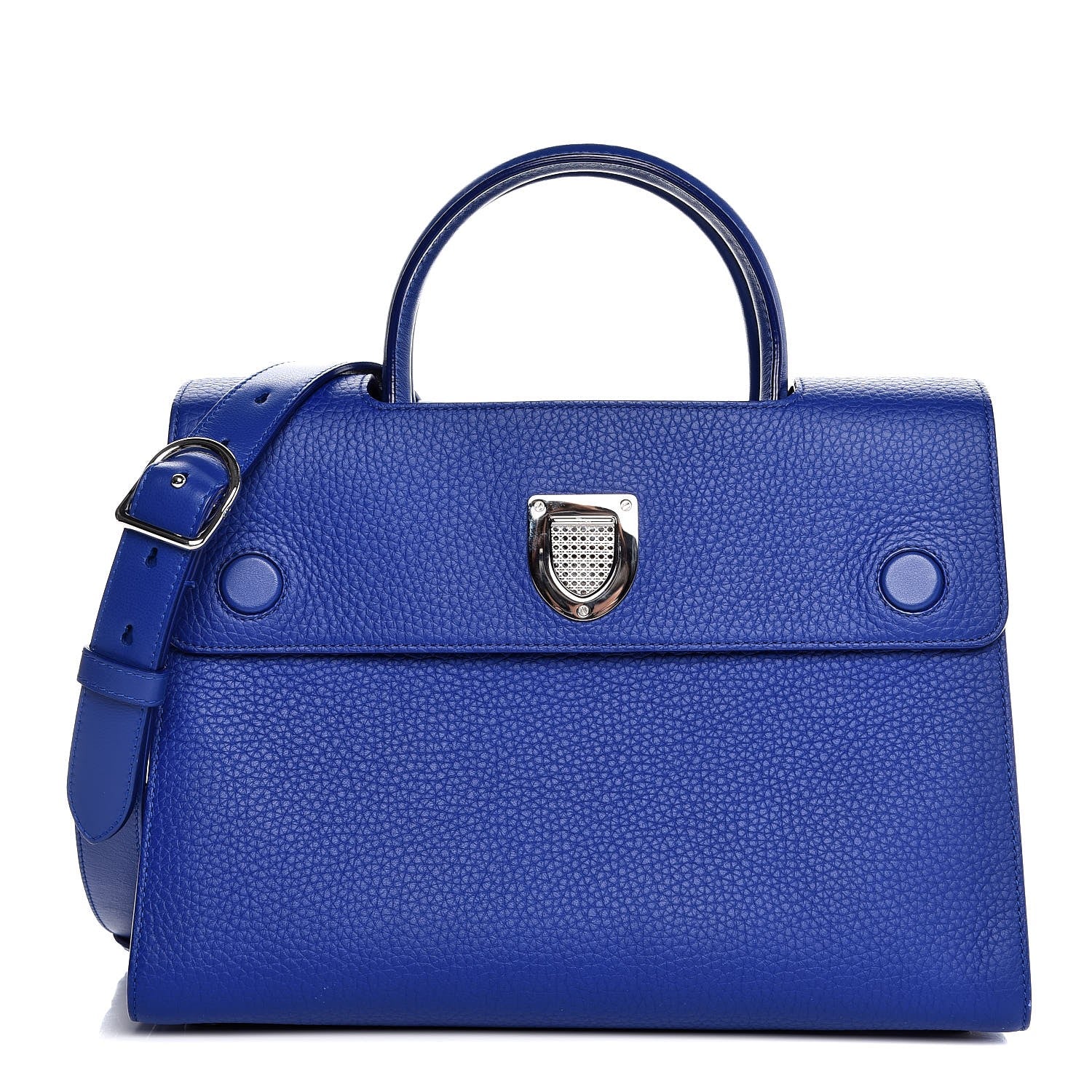Christian Dior Bullcalf Medium Diorever Flap Yves Klein Blue 1 of 8