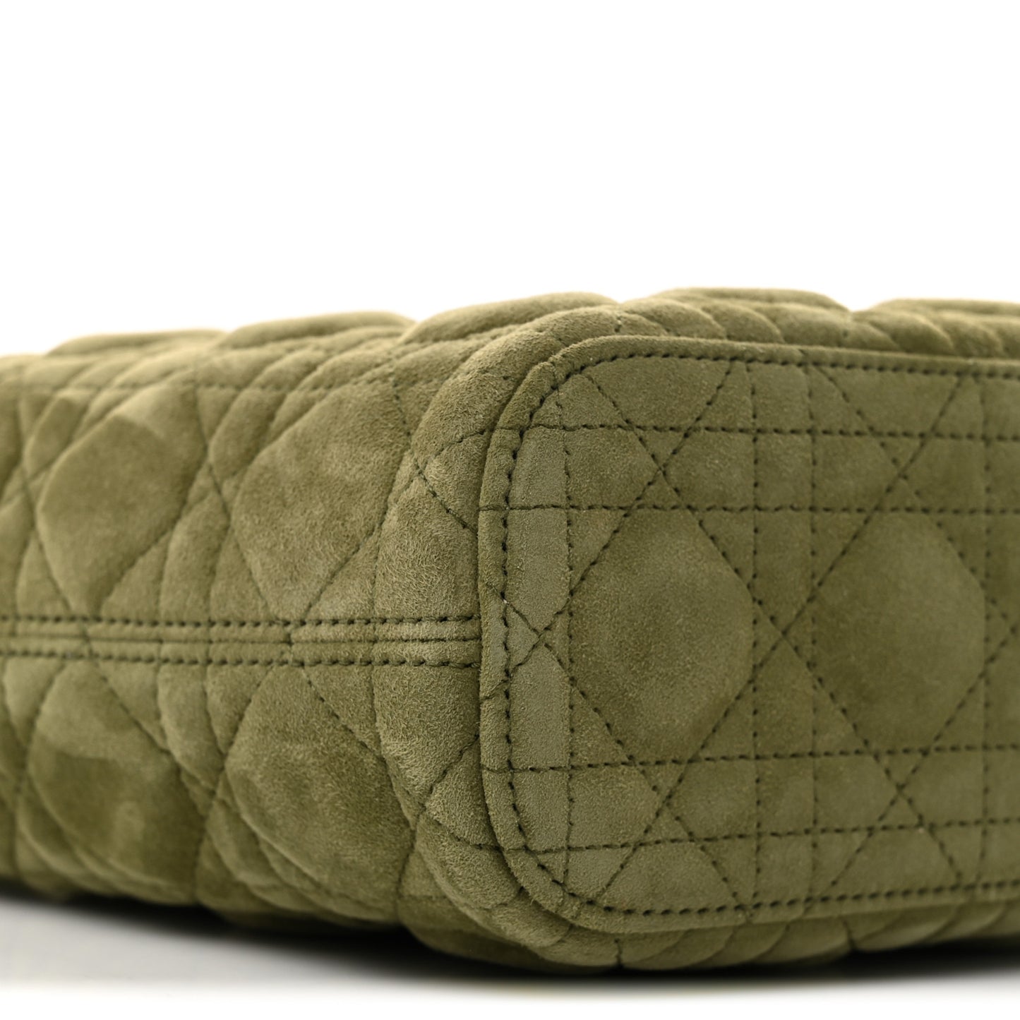 Suede Cannage Toujours Hobo Army Green