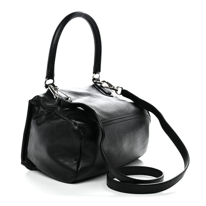 Givenchy Sugar Goatskin Velvet Logo Small Pandora Black 3 of 13