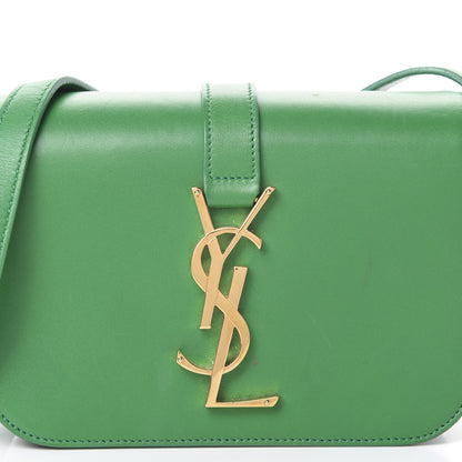 Saint Laurent Smooth Calfskin Small Monogram Université Shoulder Bag Green 7 of 21