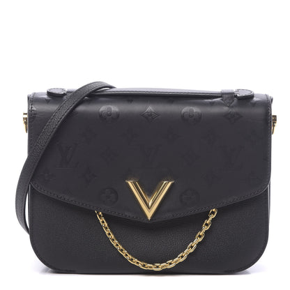Louis Vuitton Calfskin Monogram Very Messenger Black 1 of 10