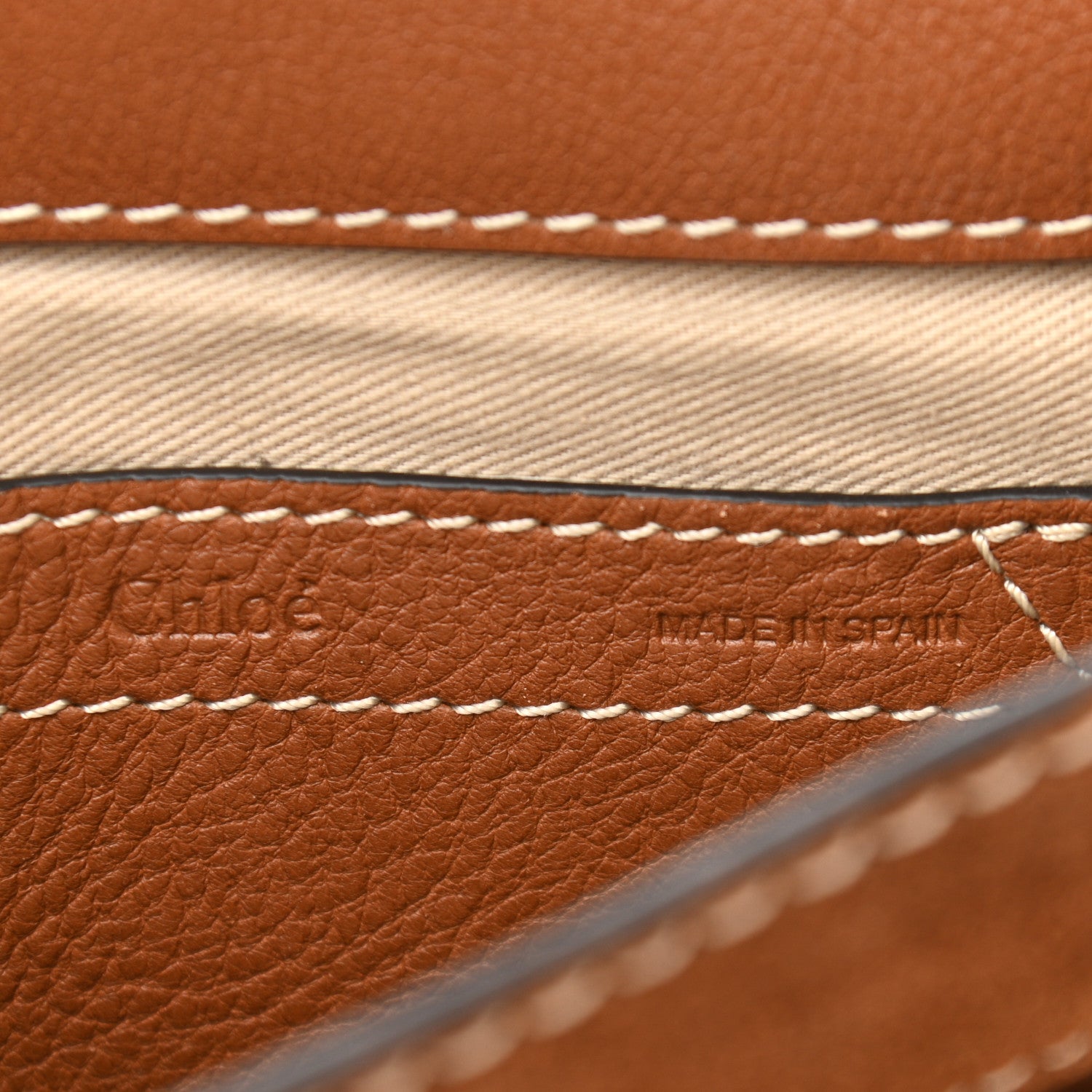 Chloe Suede Calfskin Stitched Small Marcie Round Crossbody Bag Tan 6 of 13
