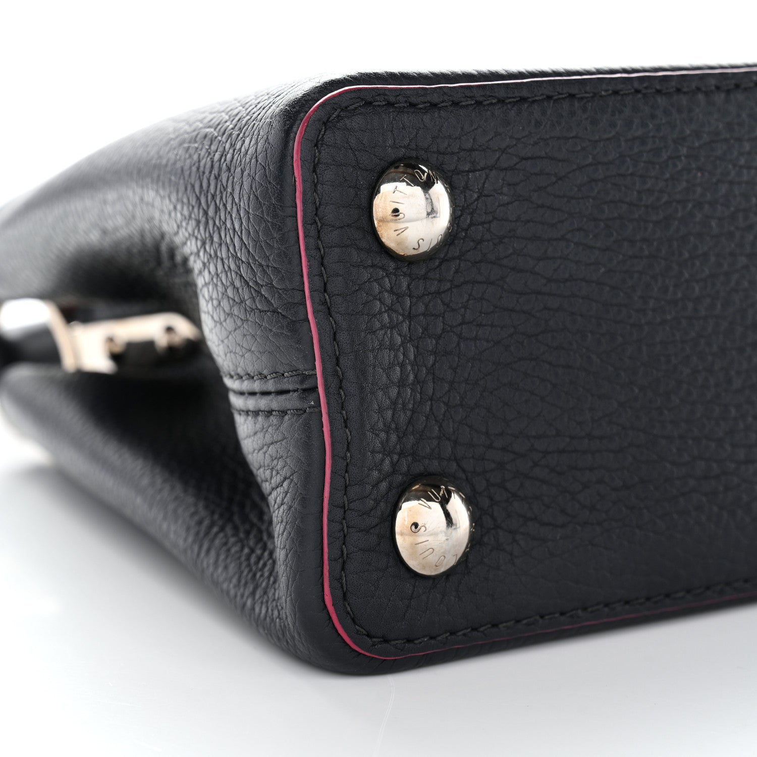 Louis Vuitton Taurillon Capucines BB Cobalt Fuchsia 9 of 12