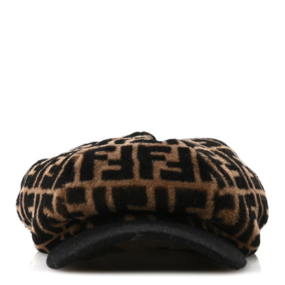 Fendi Sheepskin FF Cap Hat M Tobacco 3 of 10