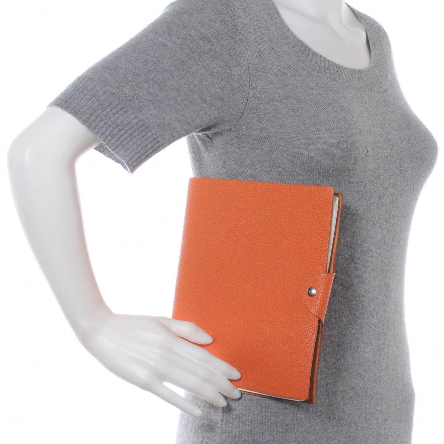 Togo Ulysse MM Notebook Cover w Notepad Orange
