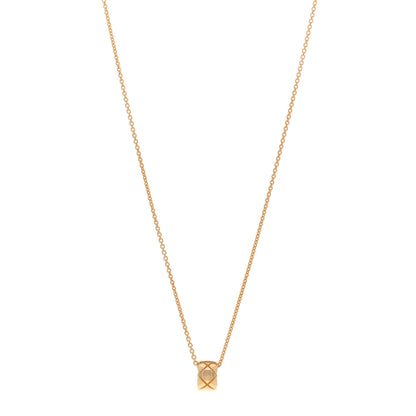 Chanel 18K Yellow Gold Coco Crush Round Pendant Necklace 1 of 5