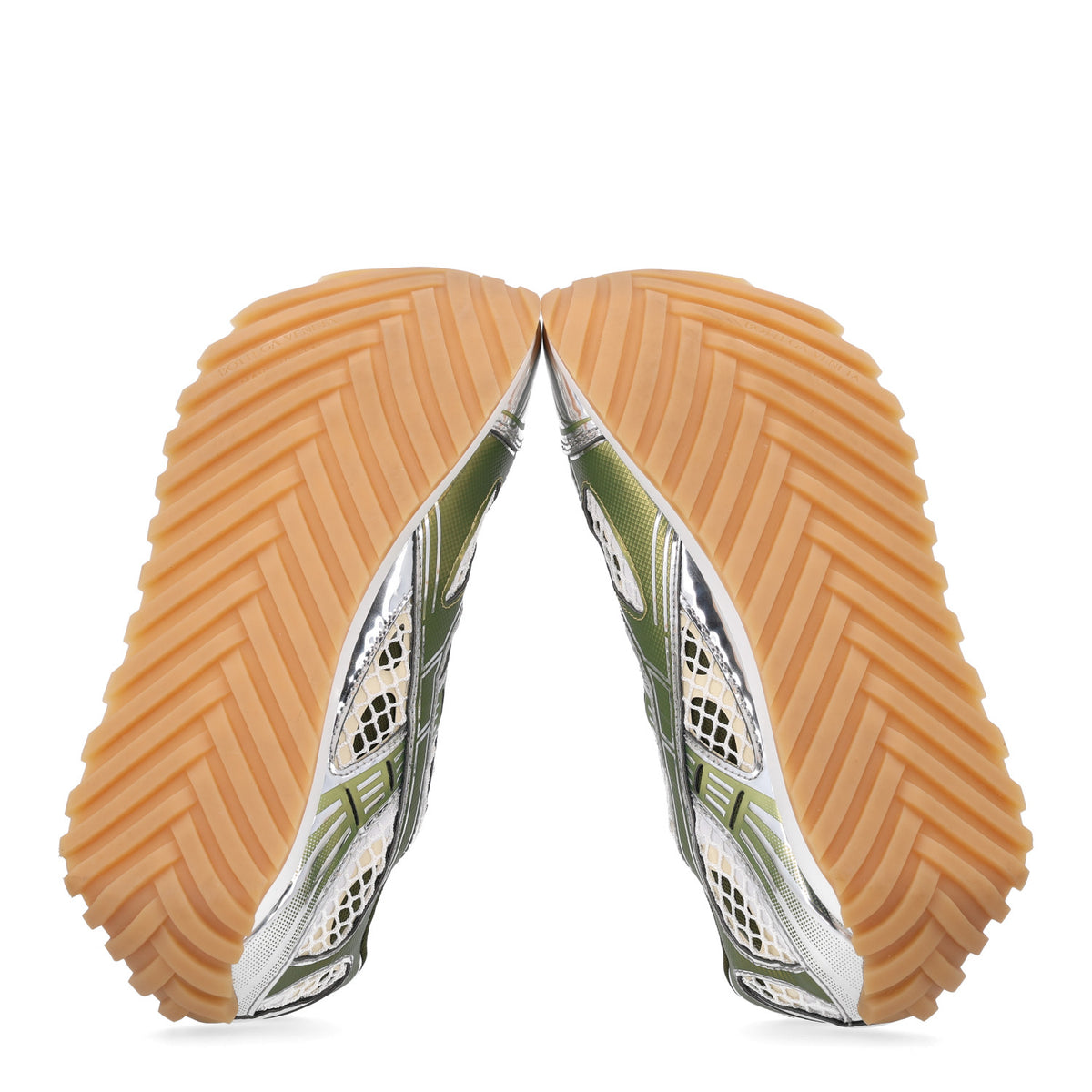 Fishnet Fabric Orbit Sneakers  41 Mud white