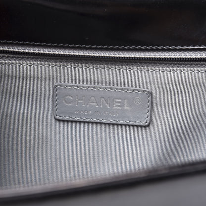 Chanel Glazed Calfskin Large Boy Flap Black 5 of 14