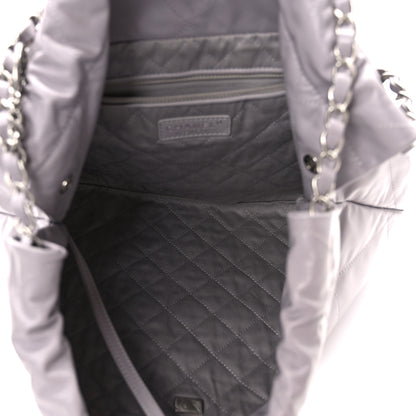 Chanel Shiny Calfskin Quilted Chanel 22 Light Grey 6 of 10