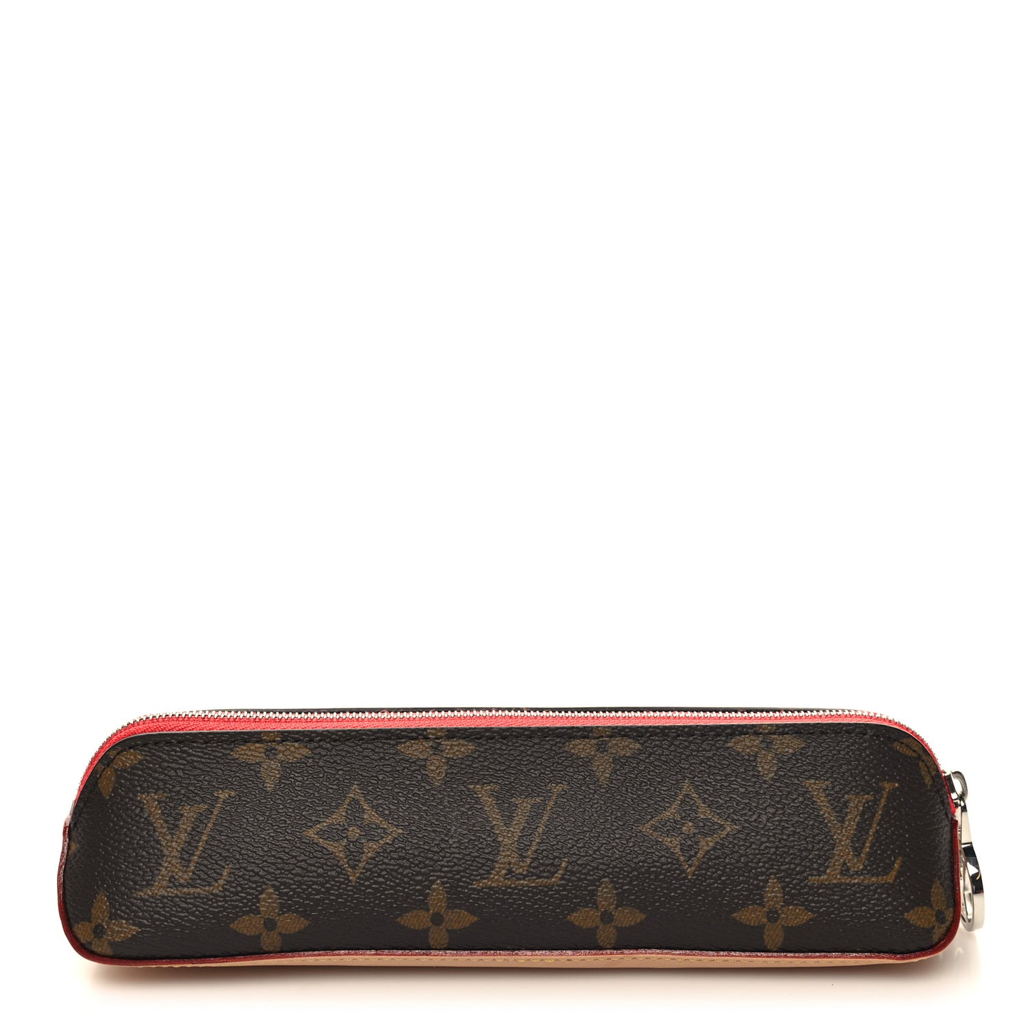 Monogram Elizabeth Pencil Pouch Red