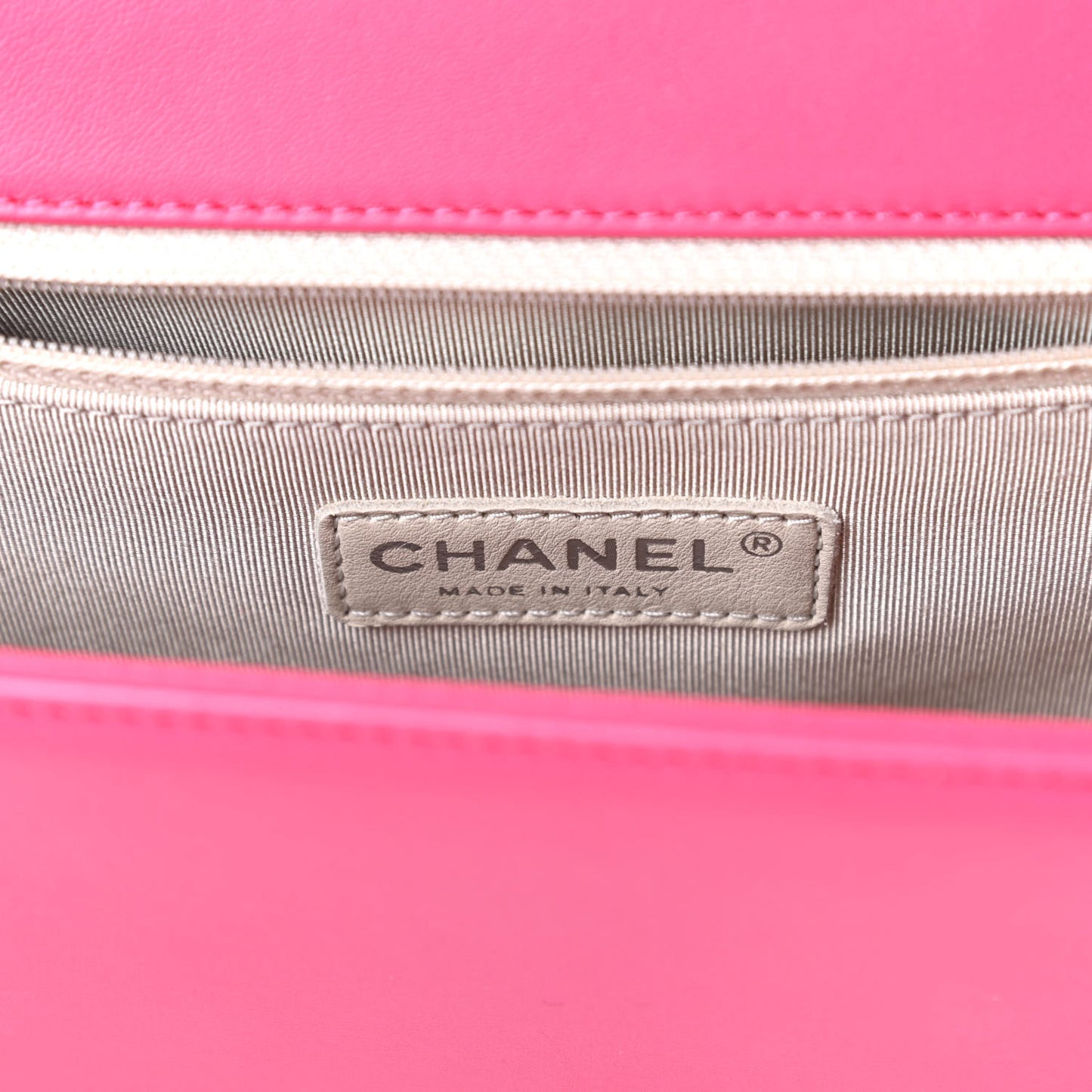 Lambskin Quilted Large Boy Flap Pink