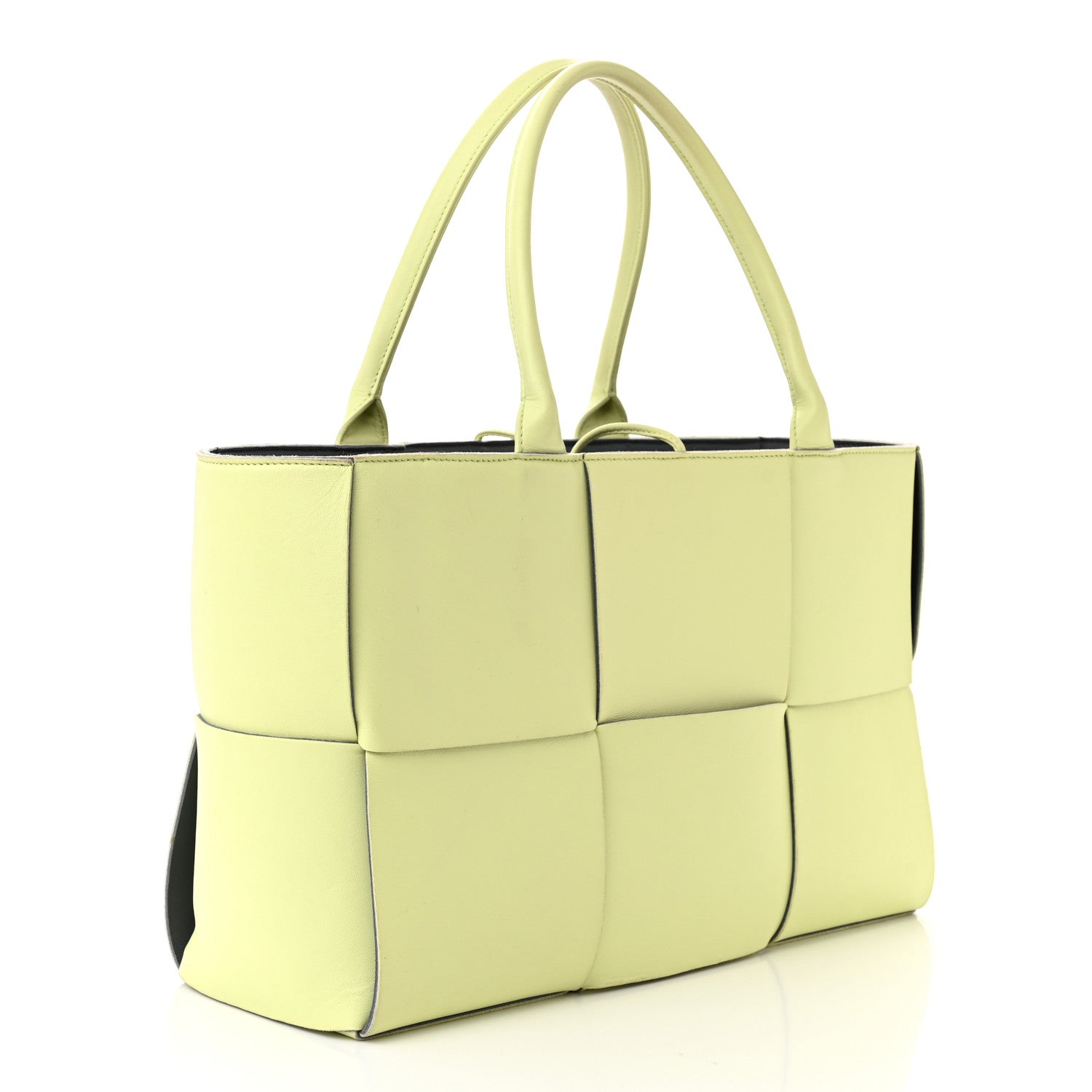 Bottega Veneta Nappa Maxi Intrecciato Medium Arco Tote Lemon 3 of 12