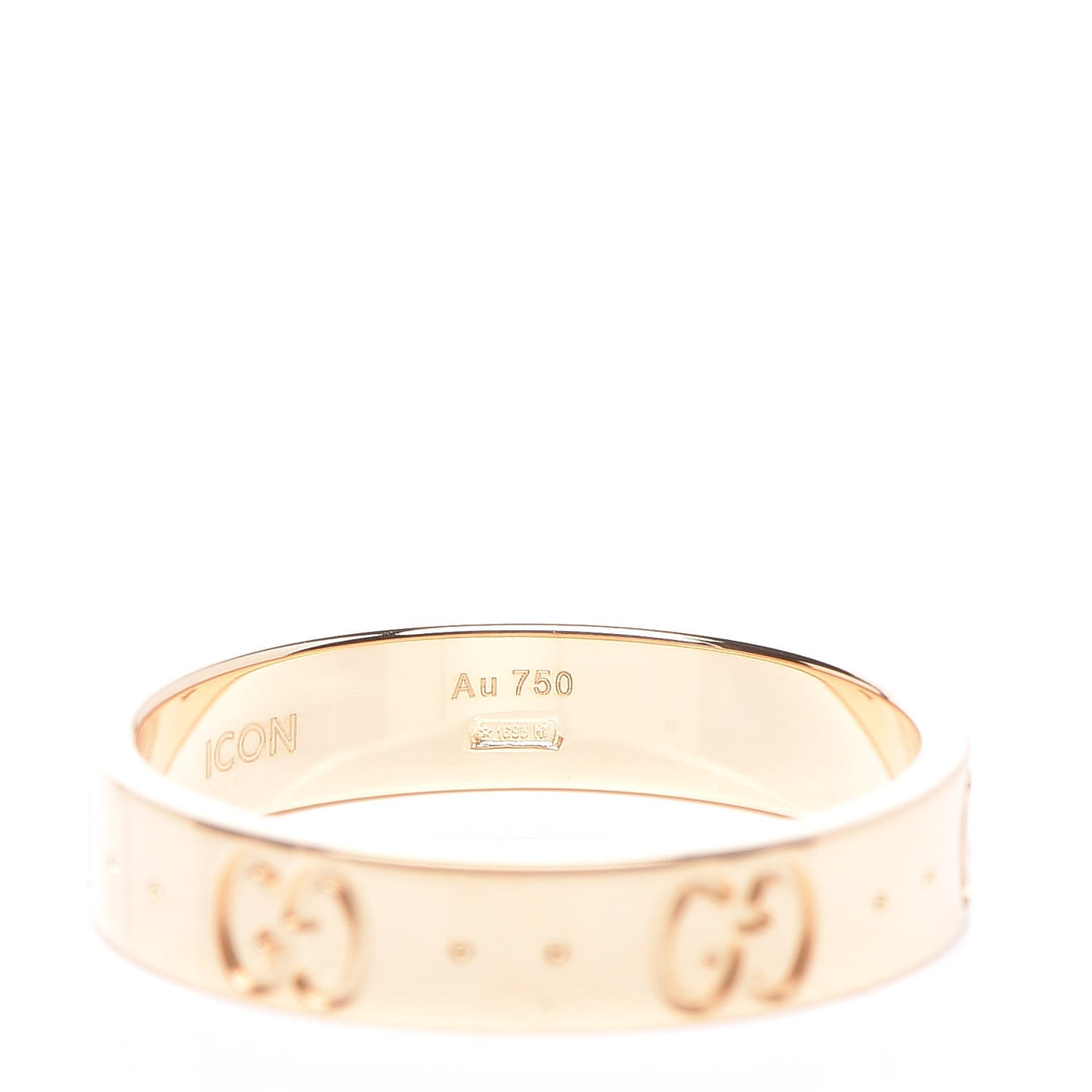 18K Yellow Gold 4mm Icon Thin Band Ring 54 7