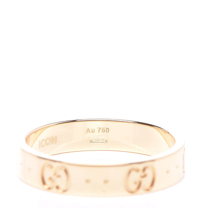 Gucci 18K Yellow Gold 4mm Icon Thin Band Ring 54 7 5 of 8