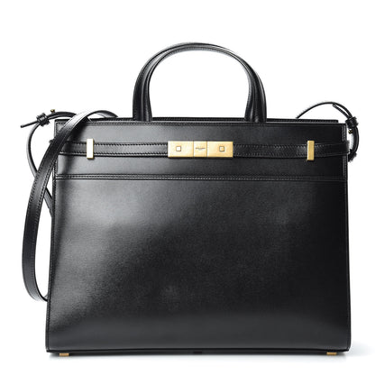 Saint Laurent Calfskin Small Manhattan Shopper Tote Black 1 of 11