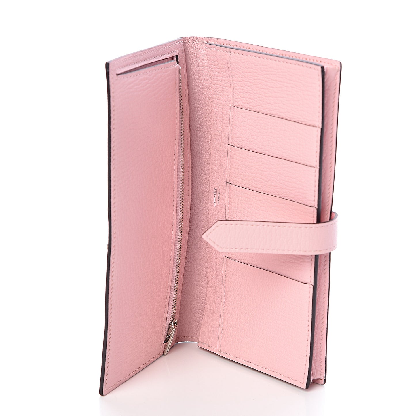 Chevre Mysore Bearn Gusset Wallet Rose Sakura
