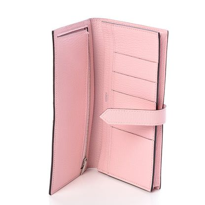 Hermes Chevre Mysore Bearn Gusset Wallet Rose Sakura 5 of 7