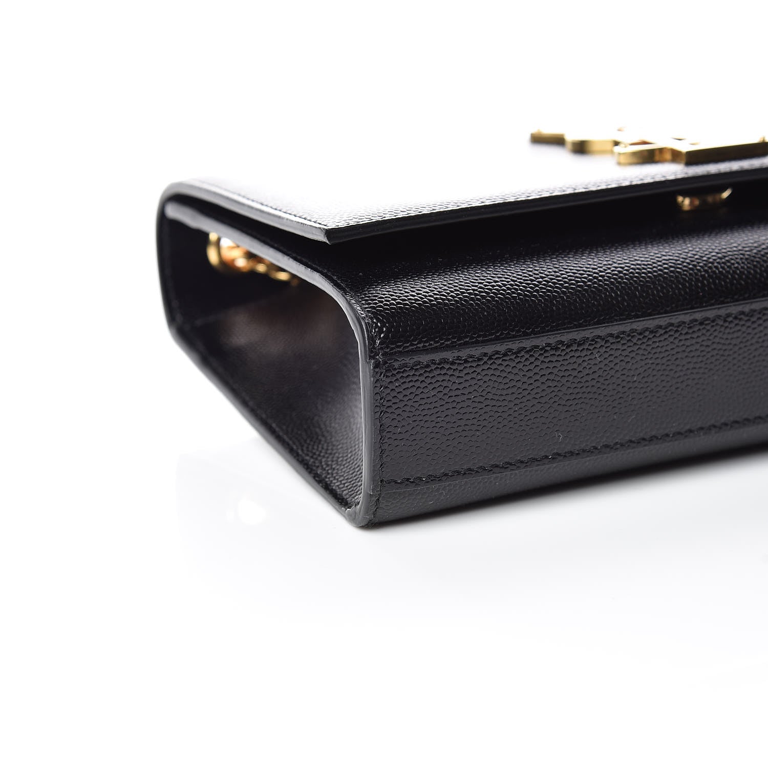 Saint Laurent Grain De Poudre Small Monogram Kate Satchel Black 5 of 10