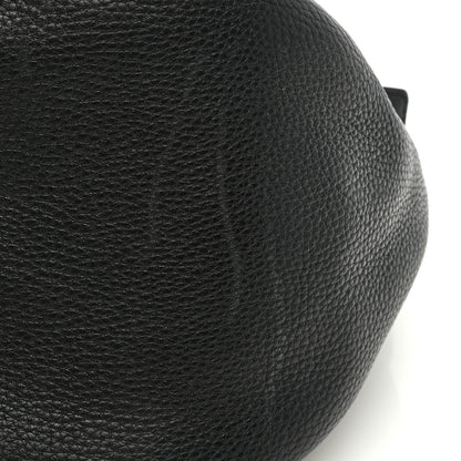 The Row Grained Calfskin Large Slouchy Banana Bag Black 10 of 10