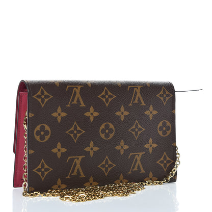 Louis Vuitton Monogram Flore Chain Wallet Fuchsia 3 of 7