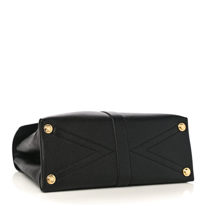 Louis Vuitton Grained Smooth Calfskin Rose Des Vents MM Black 5 of 10