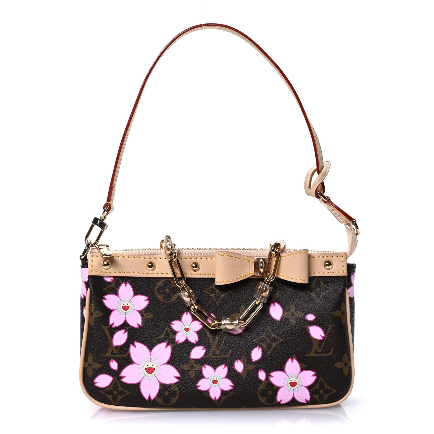 Louis Vuitton LV X TM Monogram Pochette Accessories Sakura Brown 7 of 10