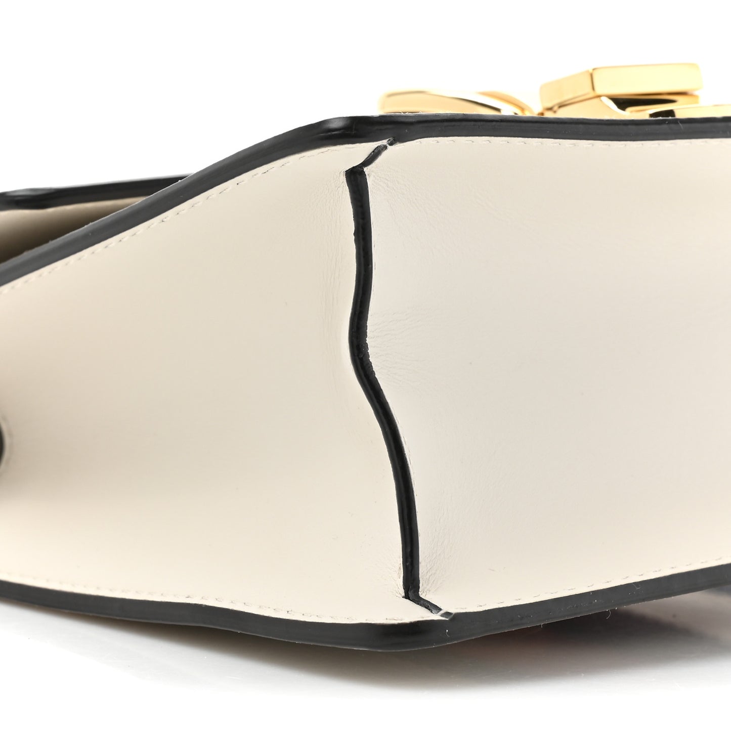 Calfskin Mini Sylvie Chain Shoulder Bag White