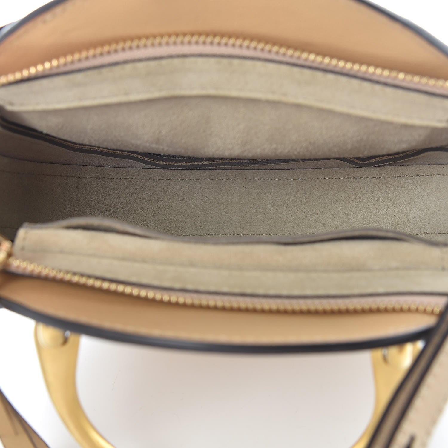 Chloe Calfskin Suede Small Pixie Bag Pearl Beige 7 of 9