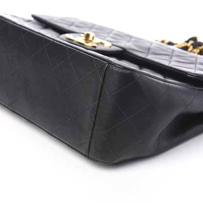 Chanel Lambskin Quilted XL Jumbo Single Flap Black 9 of 10