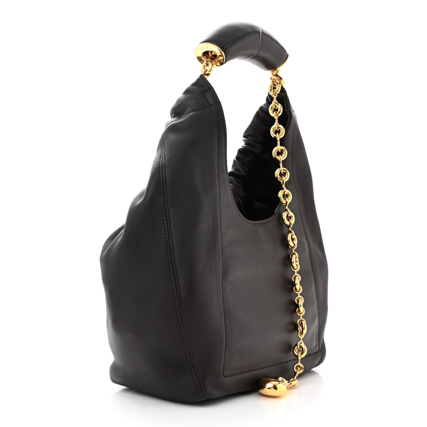 Nappa Small Squeeze Bag Chocolate