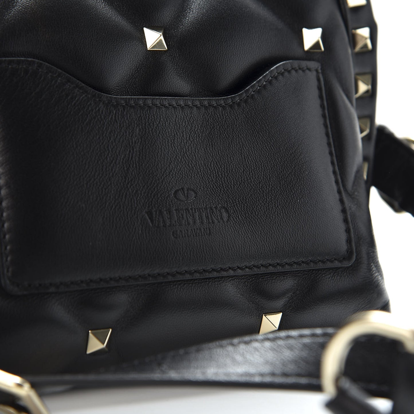 Nappa Mini Candystud Top Handle Bag Black