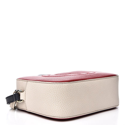 Gucci Dollar Calfskin Small Soho Disco Bag Hibiscus Red Mystic White Blue 3 of 13