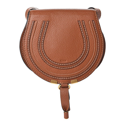 Chloe Calfskin Mini Marcie Round Crossbody Bag Tan 1 of 14