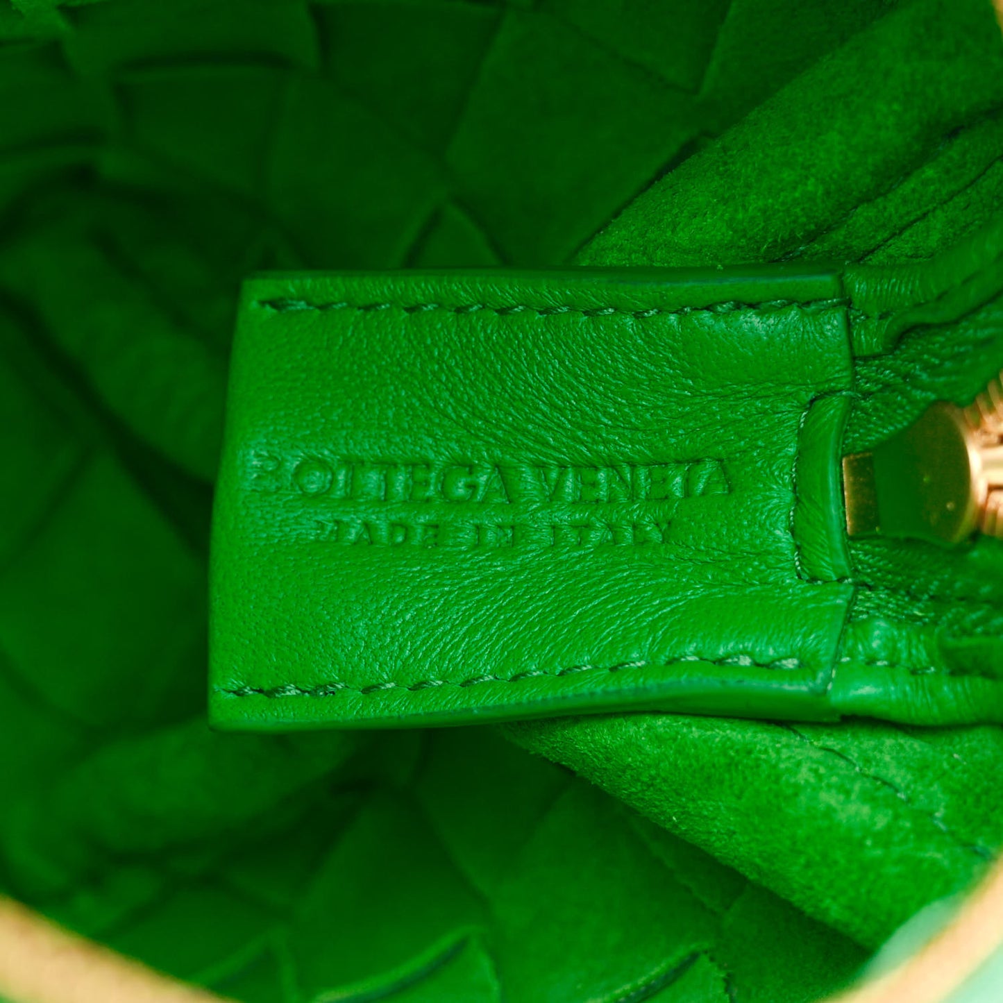 Nappa Intrecciato Mini Loop Camera Bag Parakeet