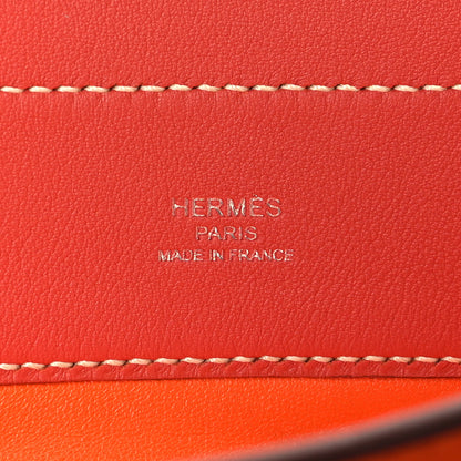 Hermes Milo Lambskin Swift Mini Aline Orange Poppy Terre Battue 6 of 9