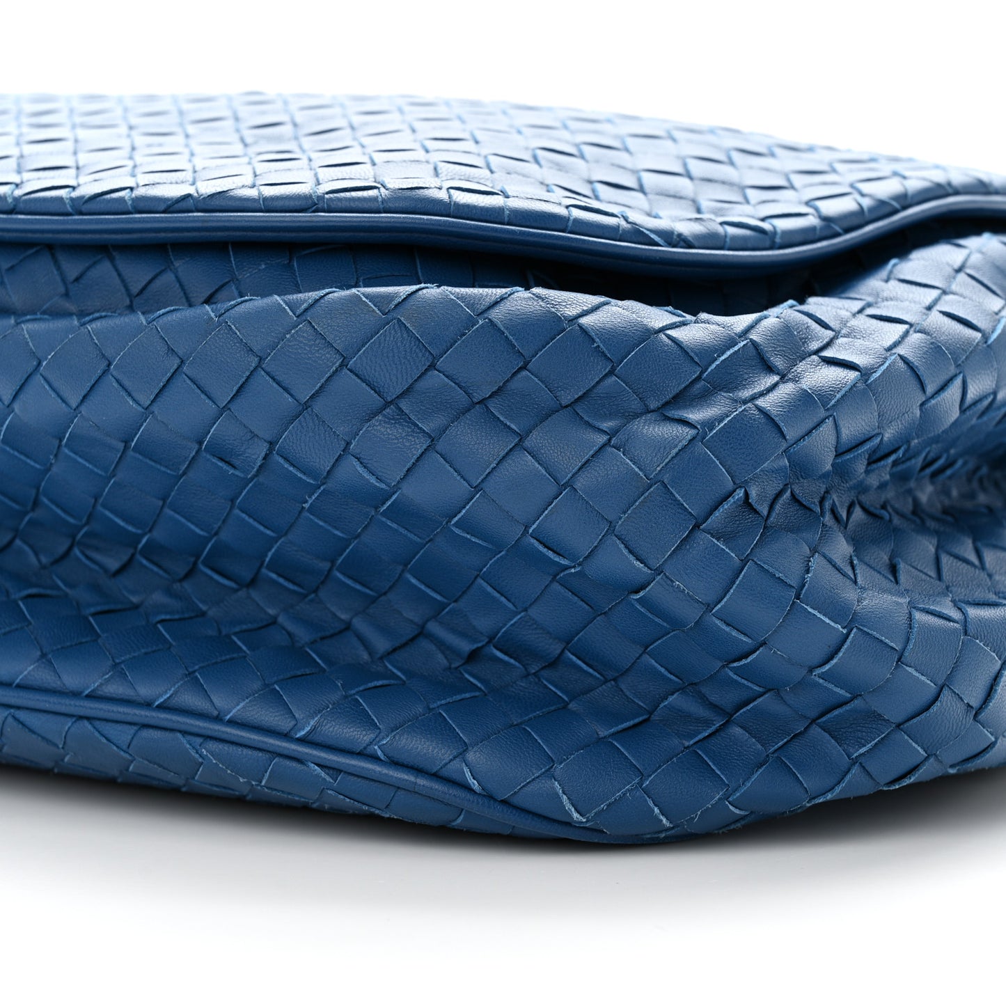 Nappa Intrecciato Messenger Bag Blue