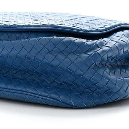 Bottega Veneta Nappa Intrecciato Messenger Bag Blue 9 of 10