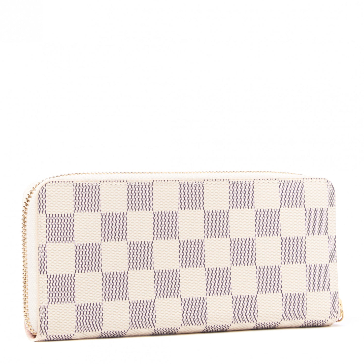 Damier Azur Clemence Wallet Rose Ballerine