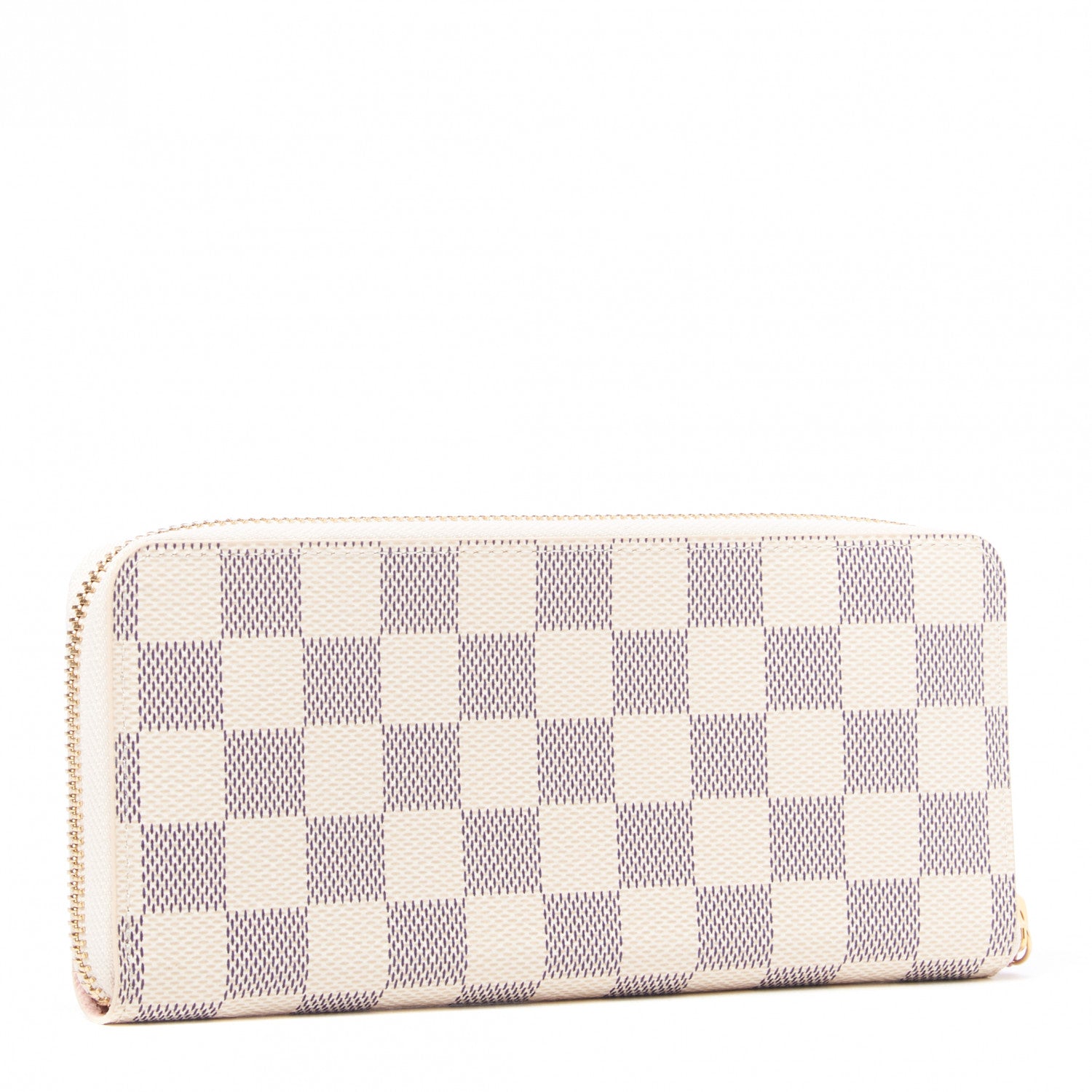 Louis Vuitton Damier Azur Clemence Wallet Rose Ballerine 2 of 8